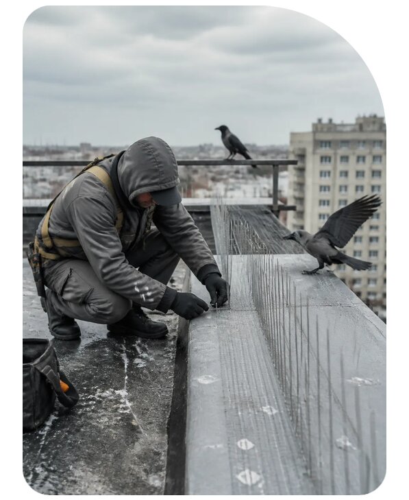 Защита от ворон под ключ в Пензе по цене от 5133 р. | Сенат-Пнз